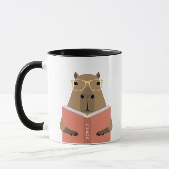 Capybara Läsning Muggar (Vänster)