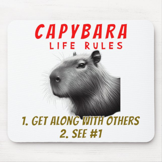 Capybara Life Regler - Bli med andra Musmatta (Framsidan)