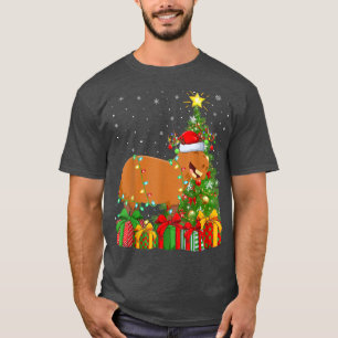 Capybara Lighting Julafton Träd Santa Hat Capybara T Shirt