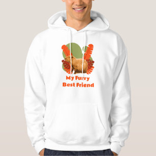 Capybara Luffiga Bästa Vän Tropisk Djur Hoodie
