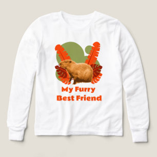Capybara Luffiga Bästa Vän Tropisk Djur T Shirt