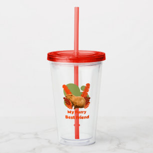 Capybara Luffiga Bästa Vän Tropisk Djur Take Away Mugg