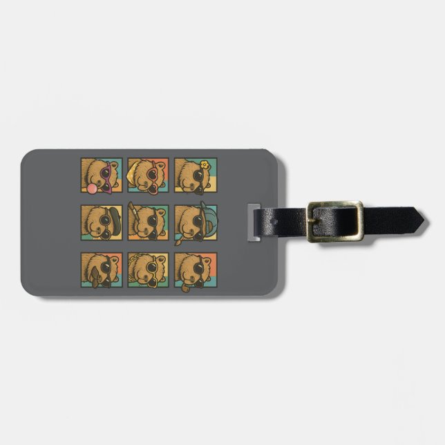 Capybara Lugn Crew Bagagebricka (Horisontell Framsida)