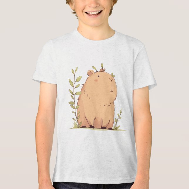 Capybara Lugn Lugnt T Shirt (Framsida)