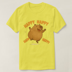 Capybara "Lycklig Capybara" T Shirt