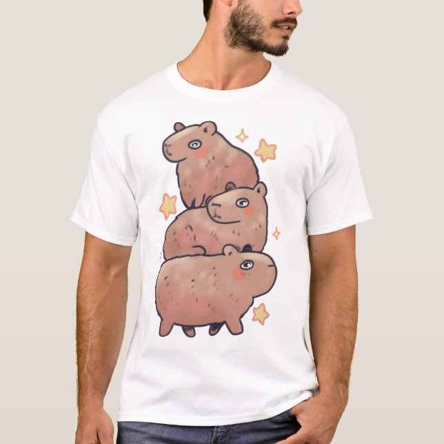 Capybara Magic T Shirt (Framsida)
