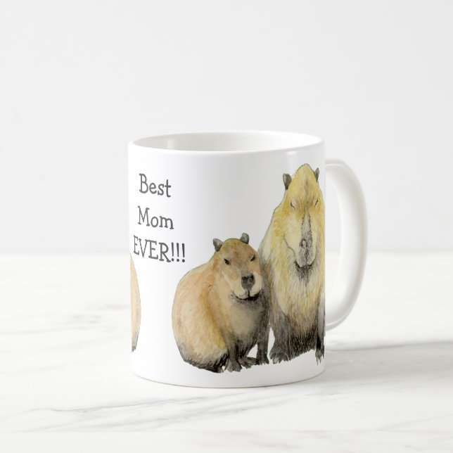 Capybara Mamma Kaffemugg (Framsida höger)