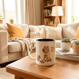 Capybara Mamma Mugg | Söt och mysig present till c