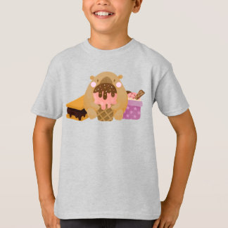Capybara med iskräm t shirt