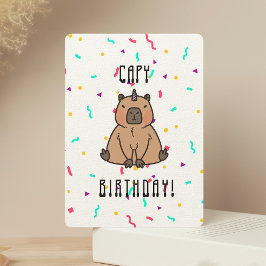 Capybara med Party Hat Capy Birthday