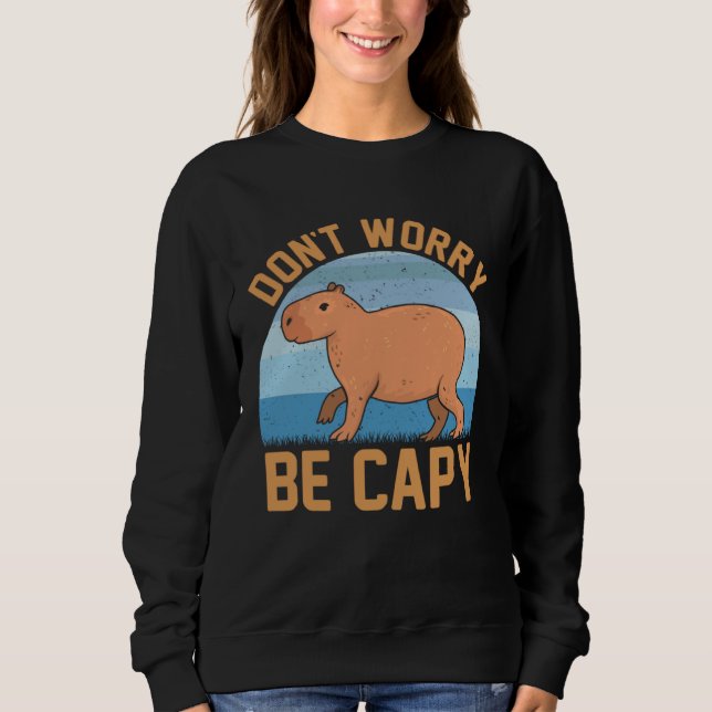 Capybara meme  Be Capy T Shirt (Framsida)