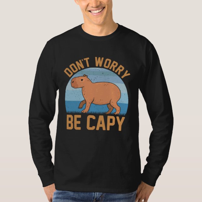 Capybara meme  Be Capy T Shirt (Framsida)