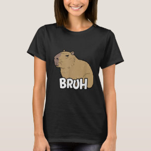 Capybara Meme säger Bruh med Capybara Boys Girls T Shirt