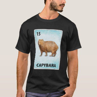 Capybara mexikanska kort t shirt