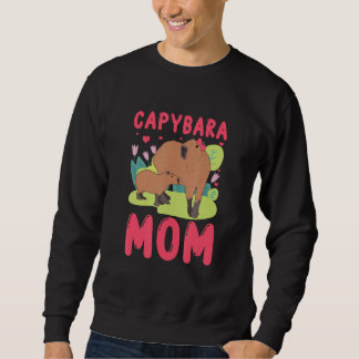 Capybara Mom Capy Lång Ärmad Tröja