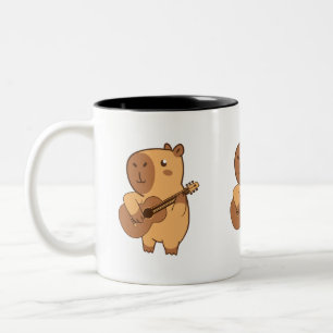 Capybara Music Mugg Cute Animal Music Älskare