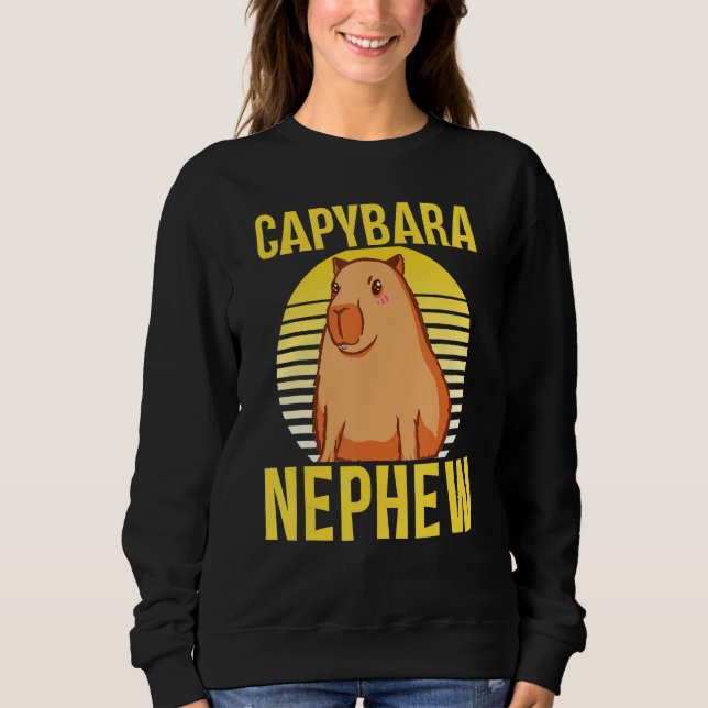 Capybara Nephew Animal  Rodent Capybaras T Shirt (Framsida)