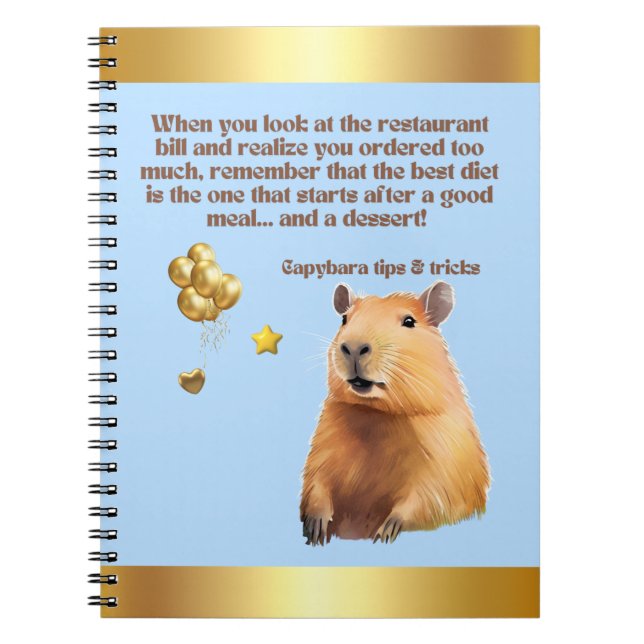 CAPYBARA NOTEBOOK- 7 ANTECKNINGSBOK (Framsidan)