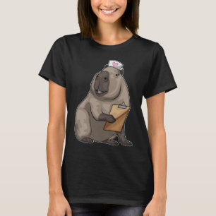 Capybara Nurse Anteckningsblock T Shirt