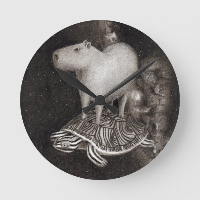 Capybara- och Terrapinflyg till och med Rund Klocka (Framsida)