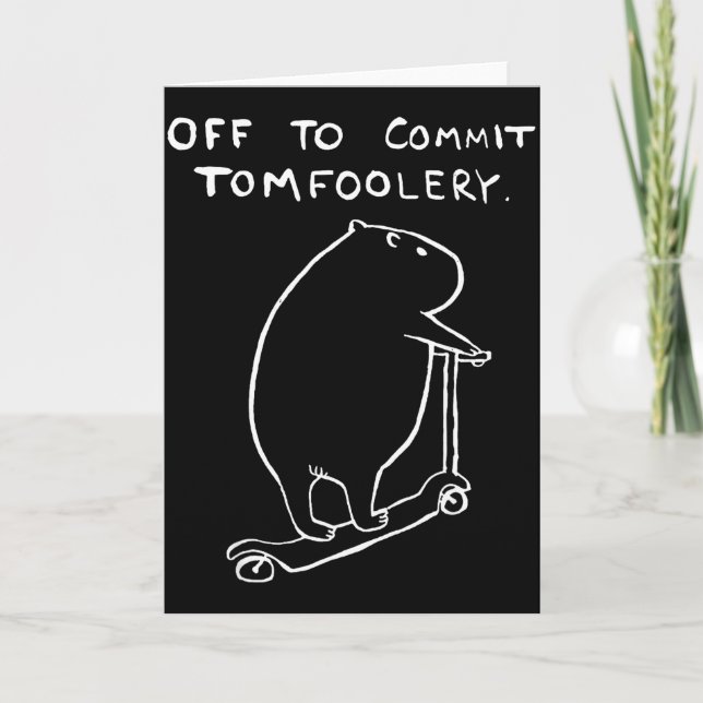 Capybara Off To Commit Tomfoolery  Kort (Framsida)