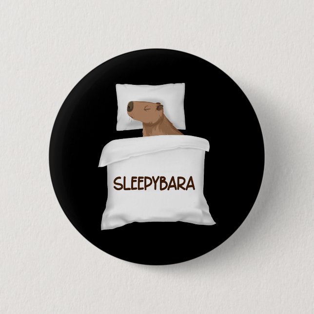 Capybara Officiell Ssov Pajamas Nightgown Sleepyba Knapp (Framsida)