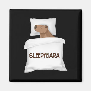 Capybara Officiell Ssov Pajamas Nightgown Sleepyba Magnet
