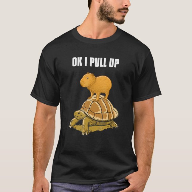 Capybara ok i dra t shirt (Framsida)