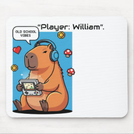 Capybara Old School Gamer Mousepad Musmatta
