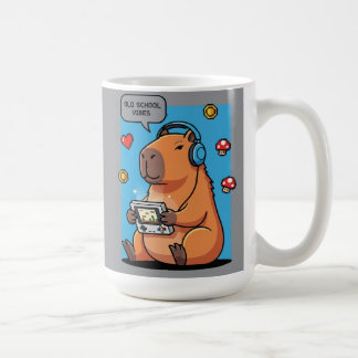 Capybara Old School Gamer Water Bottle Kaffemugg