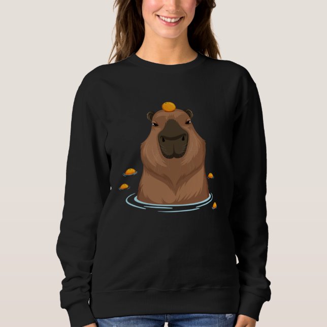 Capybara Oranges  Capibara Animal  Cool T Shirt (Framsida)