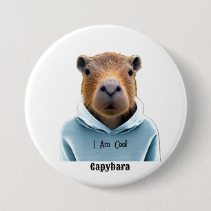 CAPYBARA på ett hoodie jag är Coola Knapp
