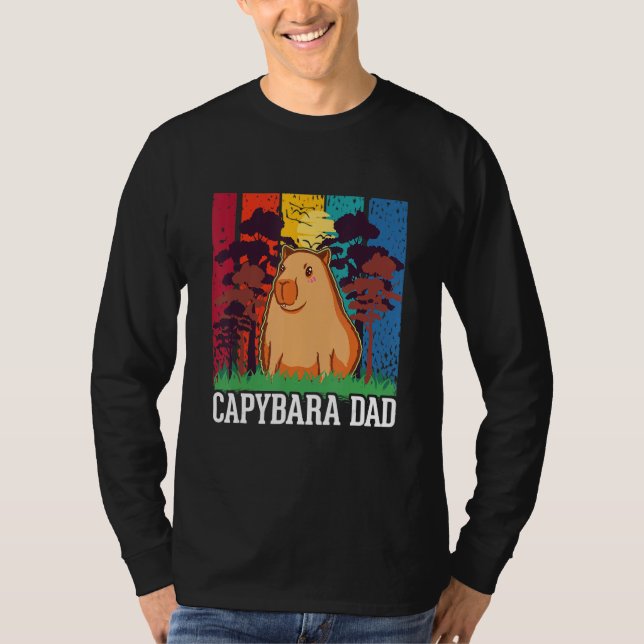 Capybara Pappa T Shirt (Framsida)