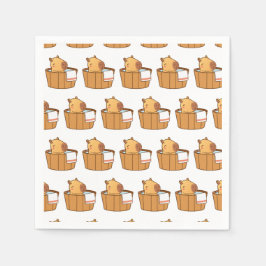 Capybara Party Napkins | Cute Animal Birday Pappersservett