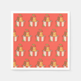 Capybara Party Napkins | Cute Animal Birday Pappersservett