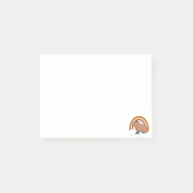 Capybara Pet Animal Post-it Block (Framsida)