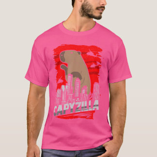 Capybara Pet Rodent Capyzilla T Shirt