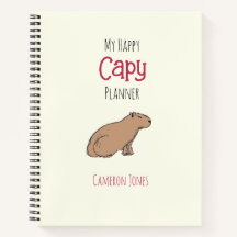 Capybara Planner Cute Chill Hand Drawn Animal