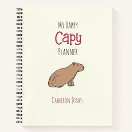 Capybara Planner Cute Chill Hand Drawn Animal