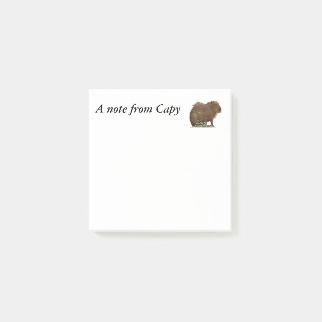 Capybara Post-it Block (Framsida)
