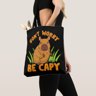 Capybara Present Söt Rolig Zoo Djur Ägare Ägare Pr Tygkasse