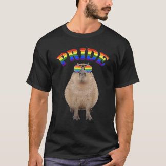 Capybara Pride Rainbow LGBT Pride T Shirt