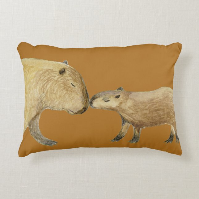 Capybara Prydnadskudde (Framsidan)