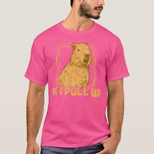 Capybara pull-up t shirt (Framsida)