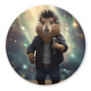 Capybara Punk Sten Singer Knopp