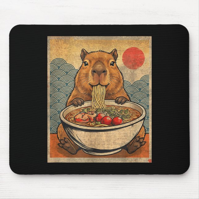 Capybara Ramen Japanese Funny Graphic Kawaii Anime Musmatta (Framsidan)