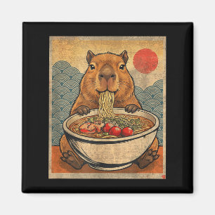 Capybara Ramen Japansk Rolig Grafisk Kawaii Anime Magnet