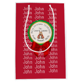 CAPYBARA RED XMAS NAME EDITABLE 