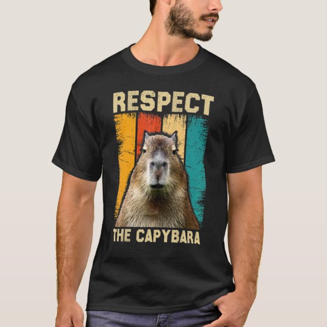 Capybara respekterar kapybara t shirt (Framsida)