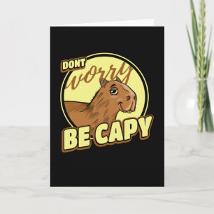 Capybara Retro Capibara Kort